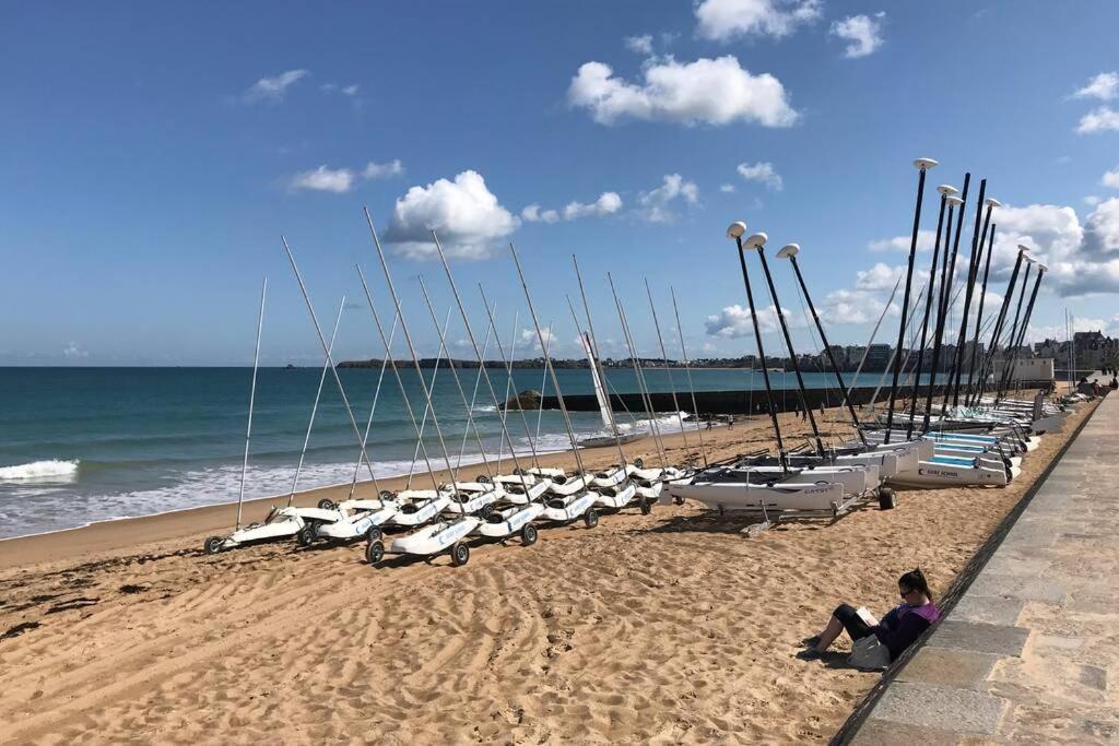 Ideal - Plage, Jardin & Jacuzzi, Proche Plage Et Thalasso - 1 A 6 Personnes Saint-Malo Eksteriør bilde